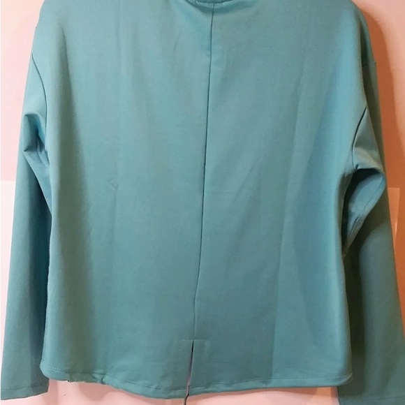 Spyder Active Blue Top Reflective Trim Drawstring S (tags removed) - Picture 3 of 8